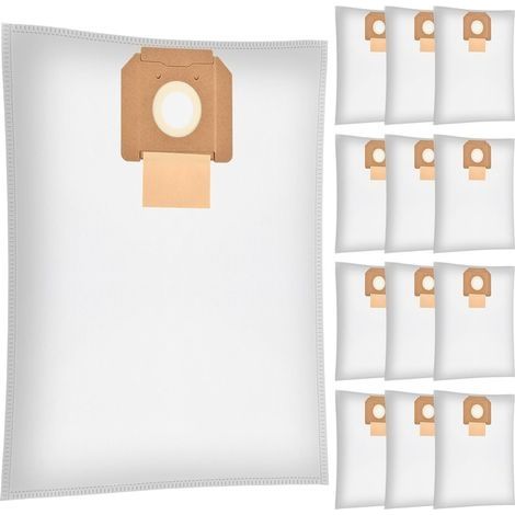 12 Pcs Sac Aspirateur Compatible avec Bosch GAS 35 L AFC GAS 35 L SFC+ GAS 35 M AFC, Compatible avec Sac Aspirateur Bosch, Sacs Aspirateur Durable à 5 Compartiments 2607432037 (1/5)
