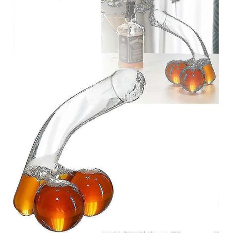 Carafe à whisky en verre de 650 ml, conservation d'alcool, compatible avec un usage personnel