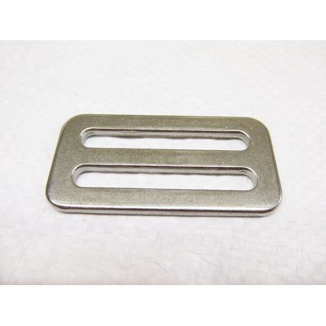 Stainless Steel Webbing Buckle 3 Bar Rectangular 50MM (Slide Ajustable Tri Glide) (1/2)