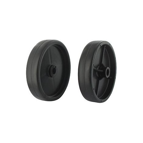 Rueda anti-raspador adaptable para Mtd - ø: Ext: 146mm, Diámetro interior: 15,8mm, Longitud del cubo: 35mm, Centrada. Reemplaza original: 734-0974 (73409)