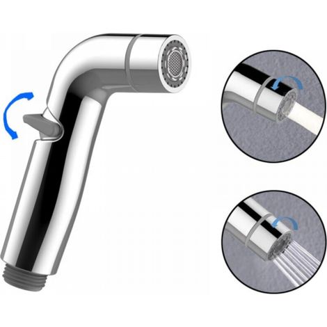 Pulvérisateur de toilette ABS Kit de douche à main Bidet Pulvérisateur à pression réglable pour robinets de bidet (1/4)