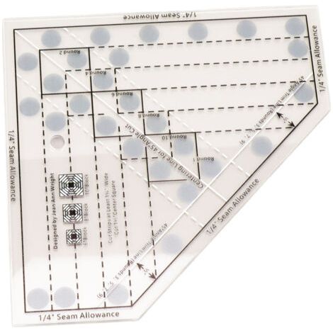 Ananas Garniture Outil, Acrylique Transparent Échelle Précise Quilting Règle Antidérapante Mini Quilt Règle pour Patchwork, Regle Transparente Universelle, Quilting Accesoire (1/5)