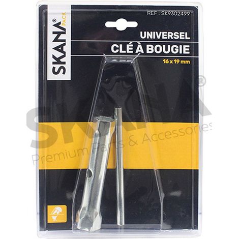 Llave de bujía de encendido de tubo. Dimensiones: 16 x 19 mm, L: 110 mm (bajo carcasa).