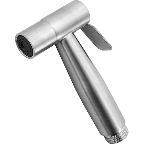1 Douchette bidet, Inox, Poignée ergonomique, Filetage 1/2", Salle de bain (1/5)