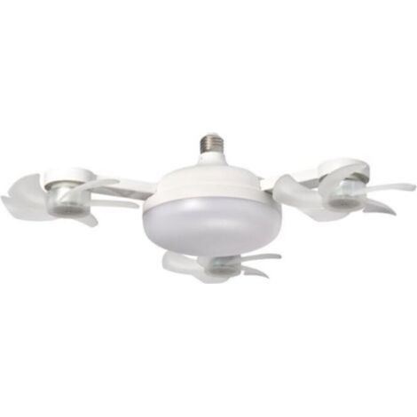 Ventilateur de plafond LED avec télécommande, luminosité réglable et circulation d'air efficace pour un usage domestique (trois têtes) (1/4)