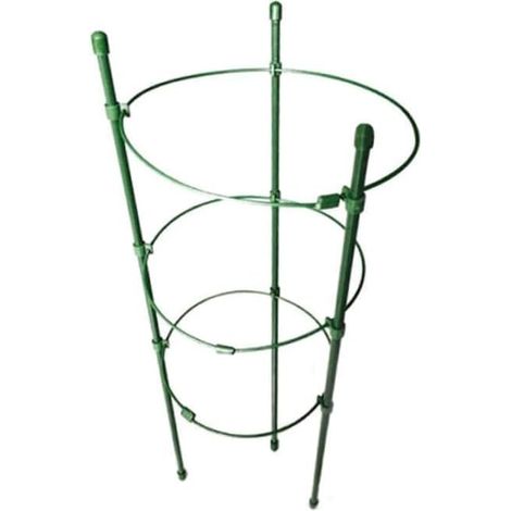 4 Stück Pflanzenstützkäfige aus Eisen mit Spitzen Enden 45cm (1/5)