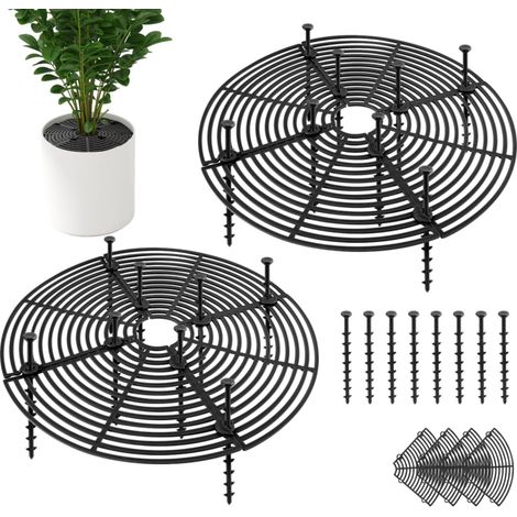 Grille Protection Plante 2pcs Protection Plante Chat 30cm Pot de Fleurs Grille Environnement Protections Plantes Interieur Chat Non Toxique pour Protéger Les Enfants et Les Animaux Domestiques