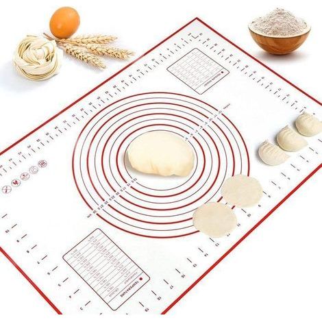 Silikon-Backmatte, Backmatte, Arbeitsmatte mit Maßen, Silikon-Teigmatte H0207 (1/5)