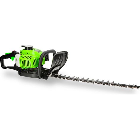 Taille-haie thermique - Moteur 2 temps 25,4 cm3 - Longueur de coupe 60cm - Réservoir 230ml - Anti-vibrations - Poignée rotative