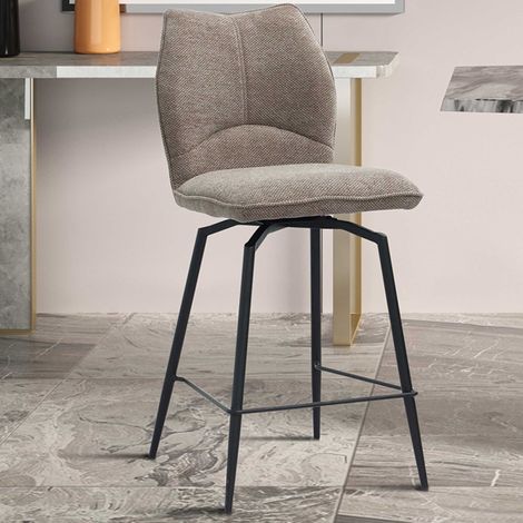 Tabouret de bar pivotant Lara 48 x 56 x 103 cm Design couleur (1/5)