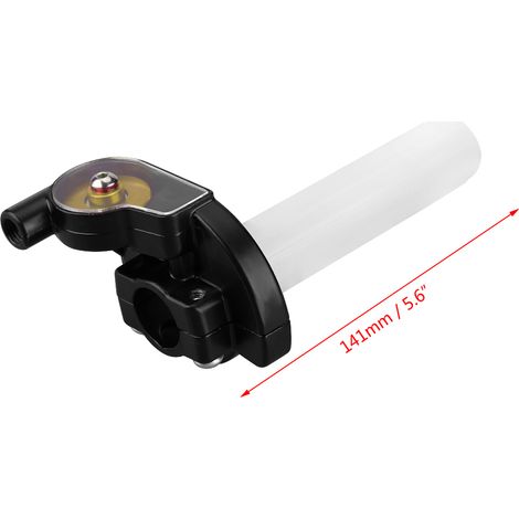 Modification pour véhicule tout-terrain/moto : grande poignée d'accélérateur à rotation avec roulement transparent et galet coloré (un) (orange) (1/5)