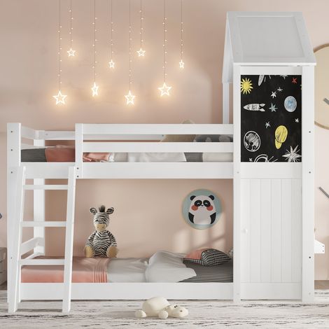 Letto a castello bambini 90x200 con lavagna DESVIAE (1/5)