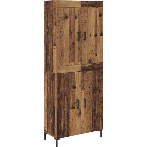 Maison Exclusive - Haut Armoire 2 pcs Bois Ancien Bois d'ingénierie
