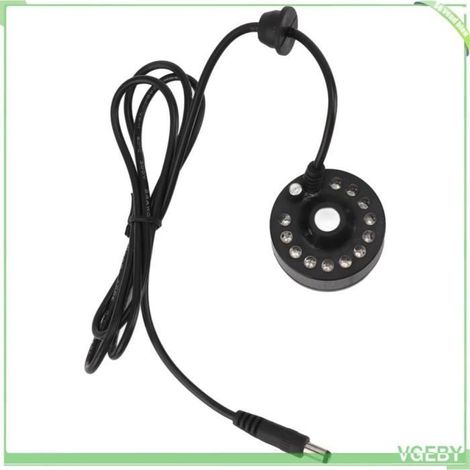 Brumisateur - V GEBY - Ultrasonique - 12 LED - Recharge USB 5V - Pour fontaine/étang (1/4)