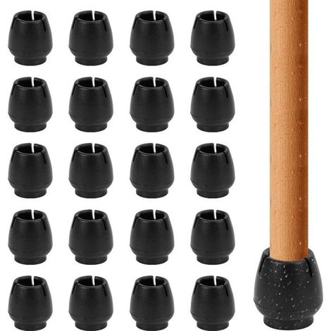 40 coprigambe per sedia neri, spessi e resistenti all'usura (1/5)