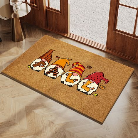 Tapis de sol imitation cocotier, paillasson d'entrée imprimé en couleur UV, paillasson coloré imitation cocotier