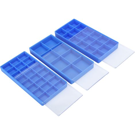 Organisateur de perles à compartiments, boîte de rangement pour boucles d'oreilles et pièces de montre en plastique (1/5)