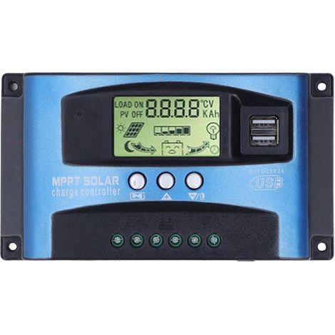 MPPT-Solar-Photovoltaik-Laderegler, automatischer LCD-Solar-PV-Laderegler, 40 A, 12 V, 24 V