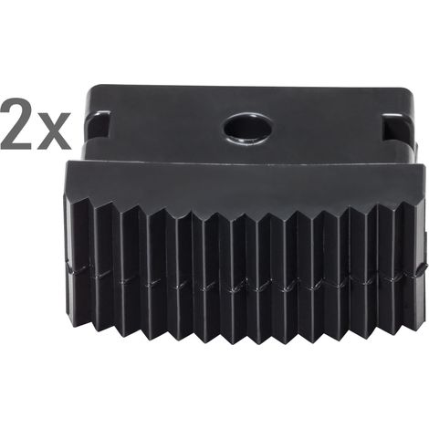 Euroline Leiterfuß Alu-Vario-Klappleiter innen Paar 63x25 mm