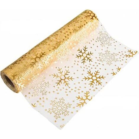 Tovaglia natalizia dorata, centrotavola natalizio, decorazione per la tavola di Natale 2022, decorazione per la tavola con paillettes per matrimoni, comunioni, compleanni, champagne, tulle, decorazion (1/5)