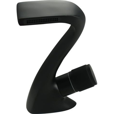 GENERIC-Robinet Salle de Bain,Laiton Chromé Mitigeur Monocommande Lavabo,Robinetterie Minimaliste Moderne Créatif Noir Design Unique Elégant,Eau Froide & Chaude Disponible (1/5)