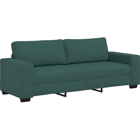 vidaXL Divano a 3 Posti Verde Scuro 180 cm in Tessuto (1/5)