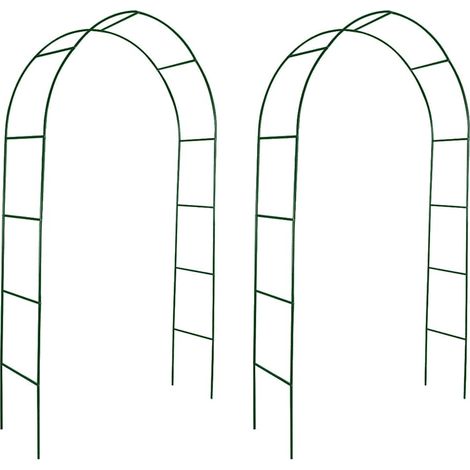 Arcos de jardín 2 unidades para plantas trepadoras vidaXL (1/6)