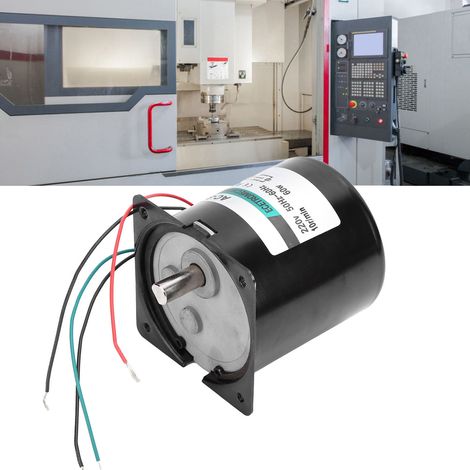 Moteur synchrone AC 60W à aimant permanent, grande torsion, sens horaire/anti-horaire, pour machines-outils CNC, modèle XD80KTYZ, 10 tr/min, 220V AC.