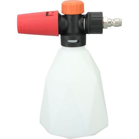 Pulvérisateur de mousse pour voiture 500 ml, pistolet à mousse portable haute pression avec raccord rapide 1/4 pouce pour le lavage de voiture et de jardin (forme losange). (1/5)