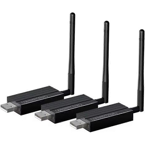 Lot de 3 dongles USB Zigbee 3.0 - Passerelle sans fil universelle compatible avec Home AssistantZigbee2MQTT et Raspbian macOS (noir) (1/5)