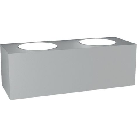 Applique Moderna Eccentric Metallo Grigio 4 Luci Gx53 Biemissione (1/5)