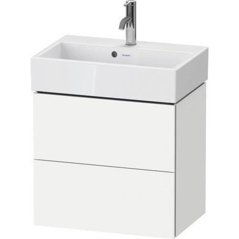 Meuble-lavabo L-CUBE 584x391mm 2 tiroirs we ma ES érable milieu