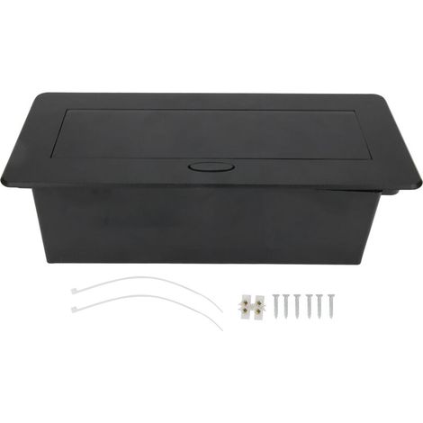Prise de bureau double prise européenne avec double port USB intégré et système d'amortissement des rebonds, 250 V CA, 16 A (1/5)