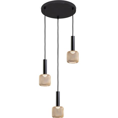 LAMPARA 3L  SINCRO  NEGRO/ORO (1/5)