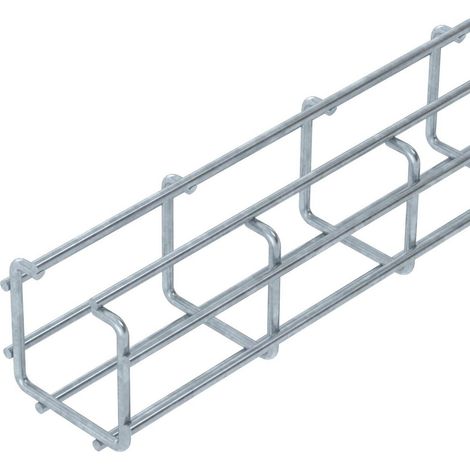 OBO Bettermann C-Gitterrinne 50x50x3000 Stahl tauchfeuerverzinkt, 3 Meter, 6017428