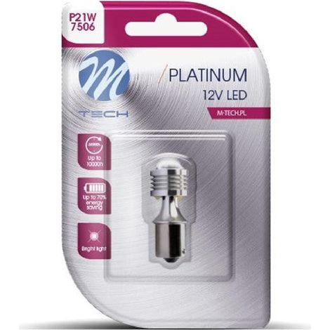 AMPOULE LED X 1 - BA15S 4XHP LED 12-24V ORANGE (LB811Y-01B PLATINUM)