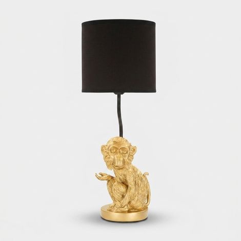 Lámpara de mesa decorativa con pantalla Scimmia Seduta (1/5)