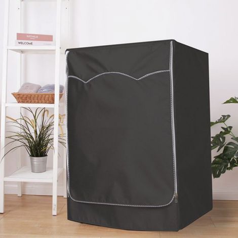 1 Housse de lave-linge, Tissu Oxford 210D, Imperméable, Anti-poussière, Intérieur et extérieur (1/5)