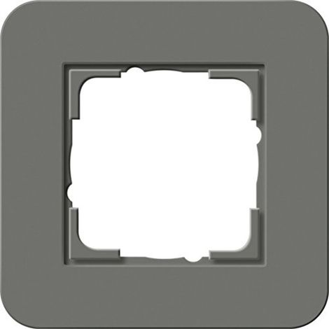 Gira Marco embellecedor 1f Gira E3 Gris oscuro/Blanco puro [0211413], 0211 413