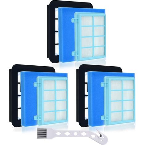 Compatible avec Philips fc8010 / 01 fc9331 fc9332 fc9334 fc9550 fc9555 fc9556 kit de filtres de remplacement Philips powerpro compact, active, Urban & Power cyclone 5 filtres