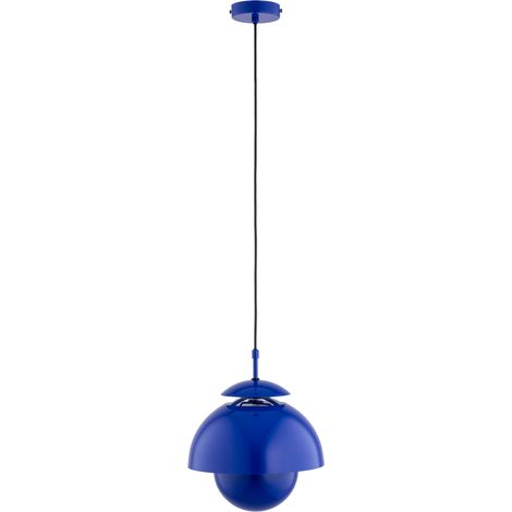 Suspension moderne bleue abat-jour ouvert 1xE27 15W (1/2)