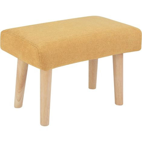 Hocker TAKOMA II Stoff Gelb