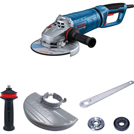 Bosch – Meuleuse angulaire 180 mm 2700 W – Vitesse 6900-8500 min-1 – Poignée Vibration Control – Pour métal, pierre et carrelage - GWS 27-180 JR (1/4)