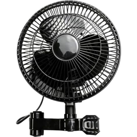 Ventilateur à clip oscillant pour tige de culture, réglage de la vitesse réglable, rotation de 90°, inclinaison de 120°, support de poste ABS silencieux pour l'augmentation des plantes, flux d'air (1/5)
