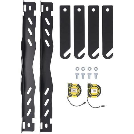 [Kit di allineamento ruote] - 2 piastre di allineamento e 2 nastri - Struttura in lega d'acciaio resistente - Compatibile con SUV, 4x4, UTV, ATV (1/4)