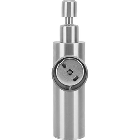 Seifenspender aus Edelstahl 304, nachfüllbarer Seifenspender mit Pumpflasche für Küche und Bad, Wandmontage, rund (1/5)