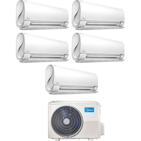 Midea Penta Split Inverter Klimagerät BreezeleSS+ Serie 9+9+9+12 mit M5O-42FN8-Q R-32 Wi-Fi Integrated 9000+9000+9000+12000 - Neu