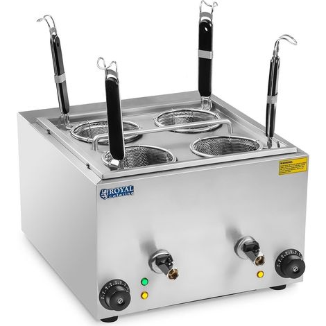 Cuocipasta 2 x 1500 watt 4 cestelli in acciaio inox 140001266
