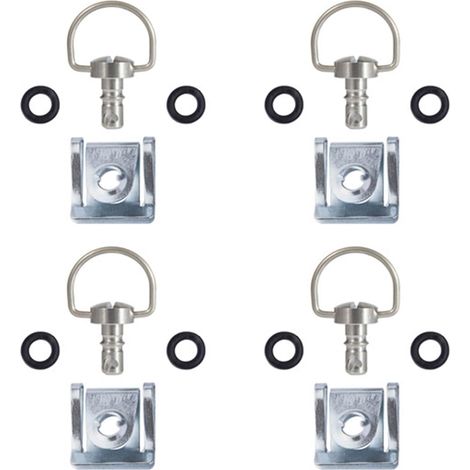 Anneaux en D 1/4 pour moto, fixations rapides 1/4 de tour, anneaux en D de 14 mm et 19 mm, boulons de fixation de carénage de course (1/5)