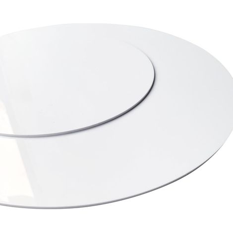 Disque PVC Rigide Blanc - 1 Pièce - 1,5 mm d'Épaisseur - Découpe et Protection Sur Mesure - Bricolage et Aménagement Intérieur - Diamètre 20 cm (1/5)